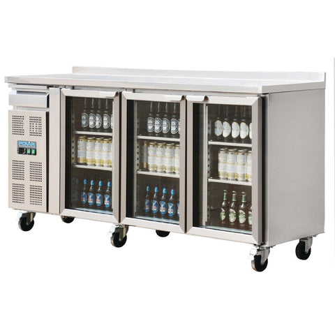 Polar U-Series 3 Door Premium Bar Fridge 543Ltr