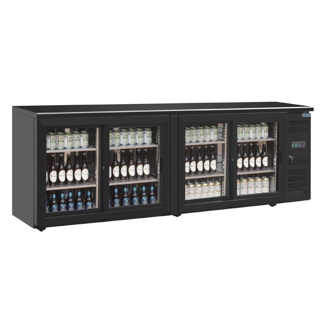 Polar U-Series Back Bar Display Cooler Four Door