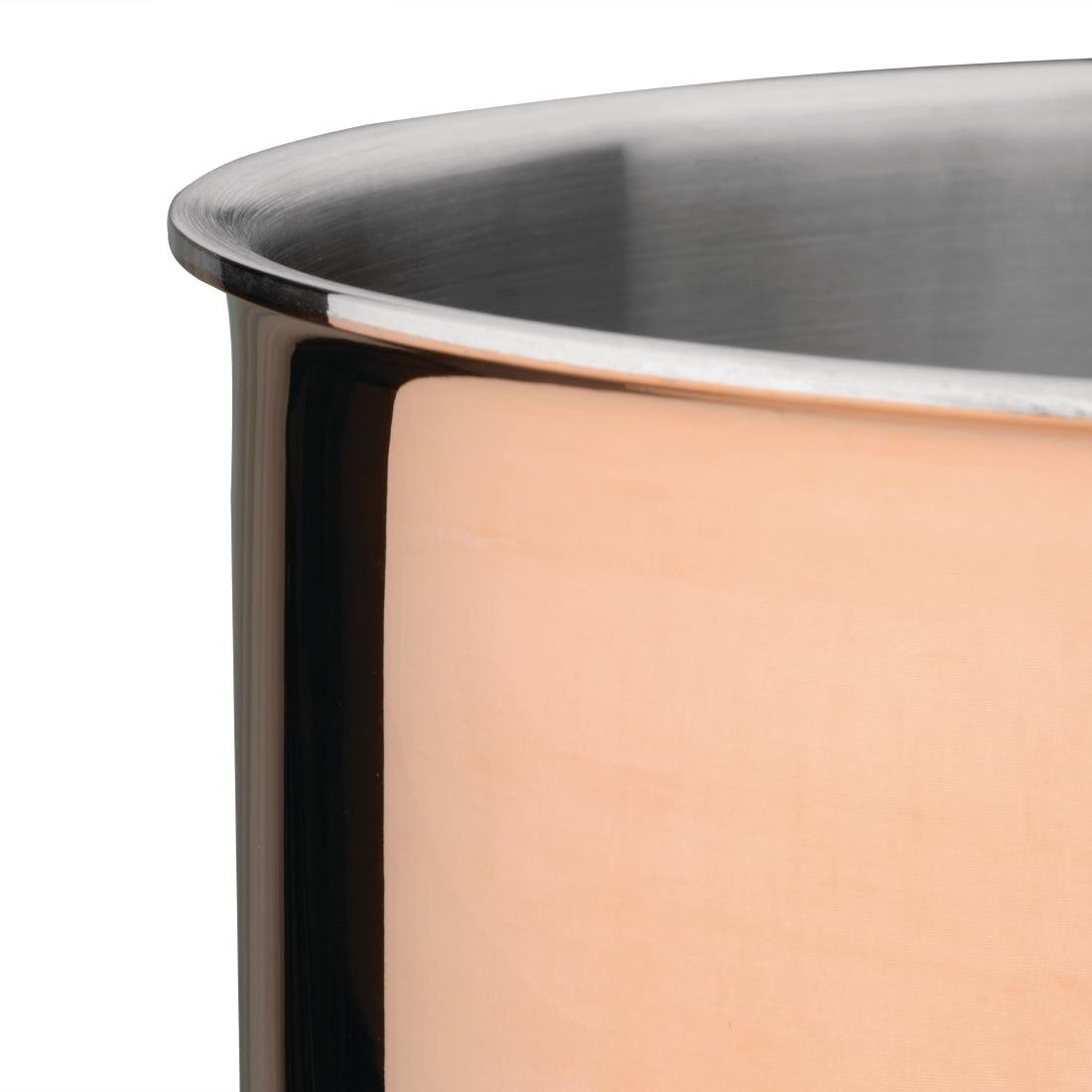 Vogue Tri Wall Copper Saucepan 160mm