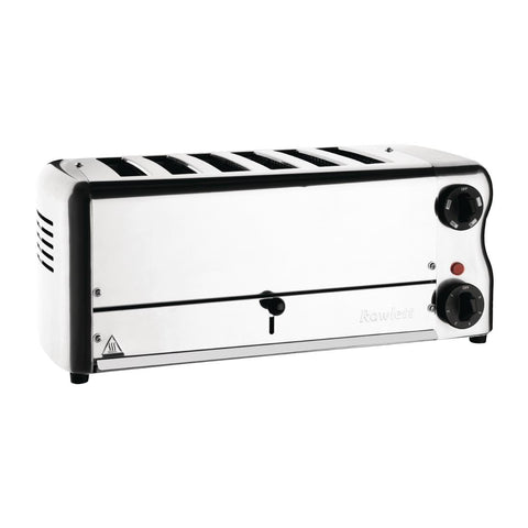 Rowlett Esprit 6 Slot Toaster Chrome with Elements & Sandwich Cage