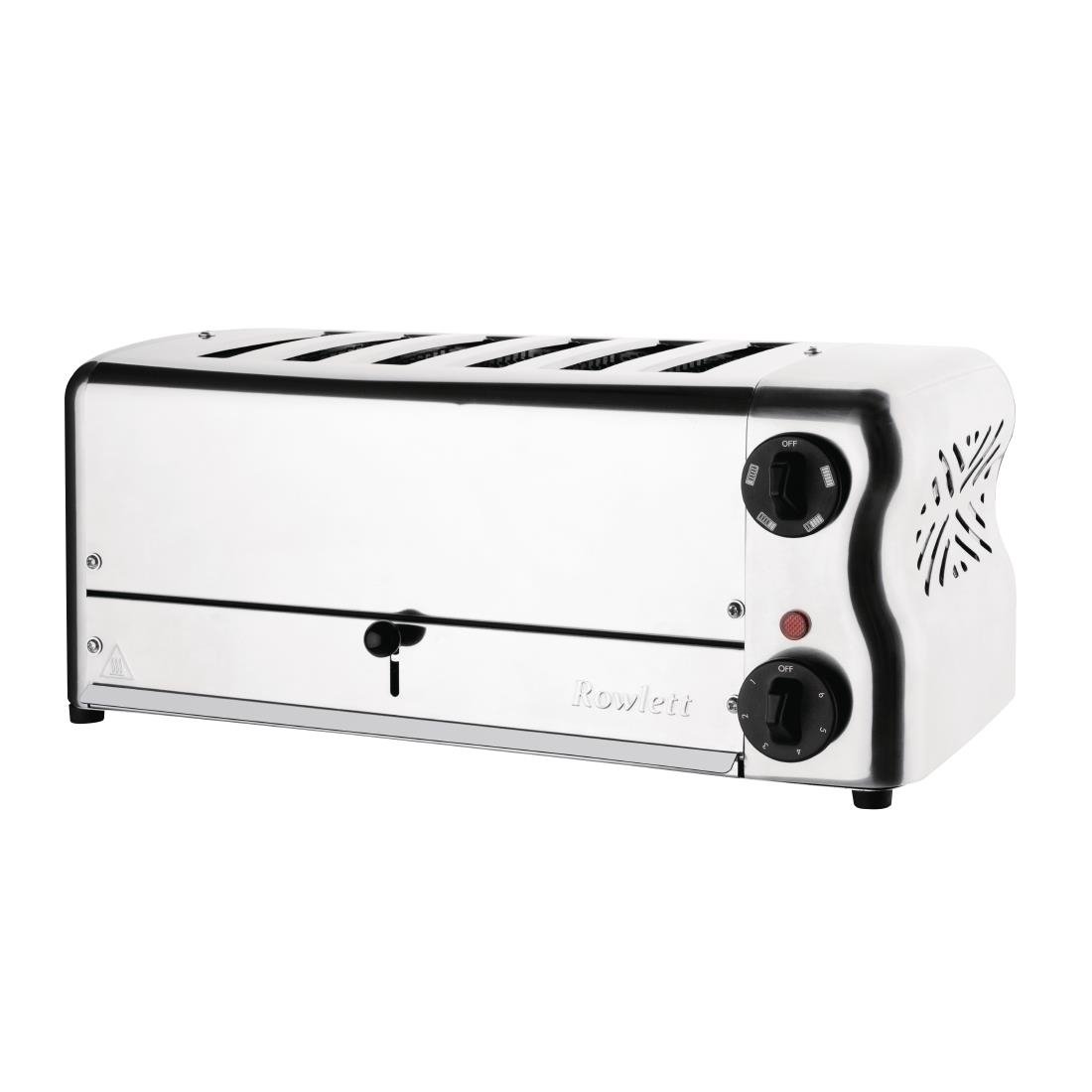 Rowlett Esprit 6 Slot Toaster Chrome with Elements & Sandwich Cage