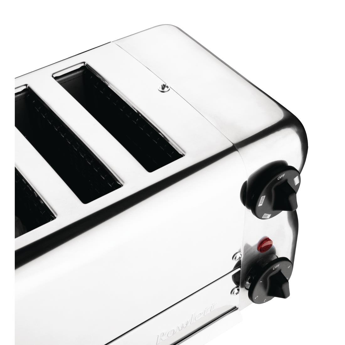 Rowlett Esprit 6 Slot Toaster Chrome with Elements & Sandwich Cage