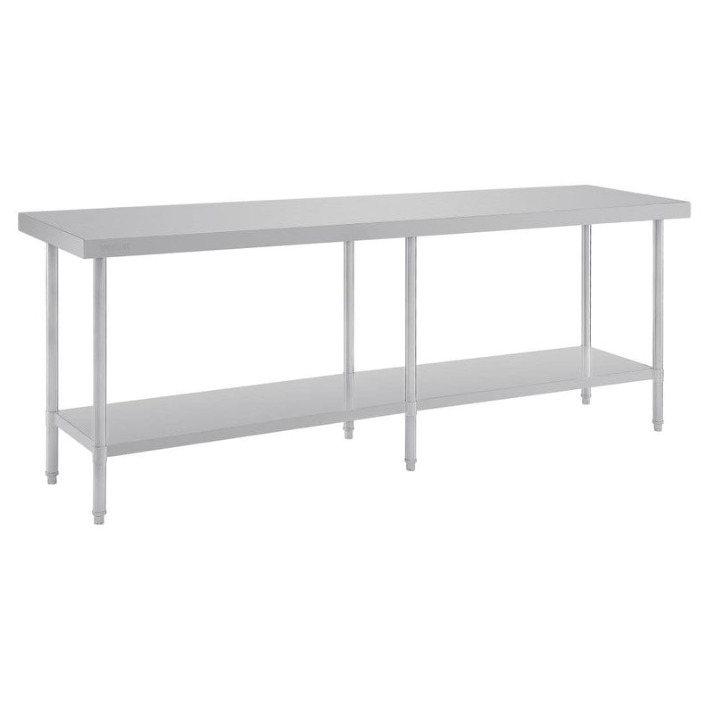 Vogue Premium Stainless Steel Table 2400mm