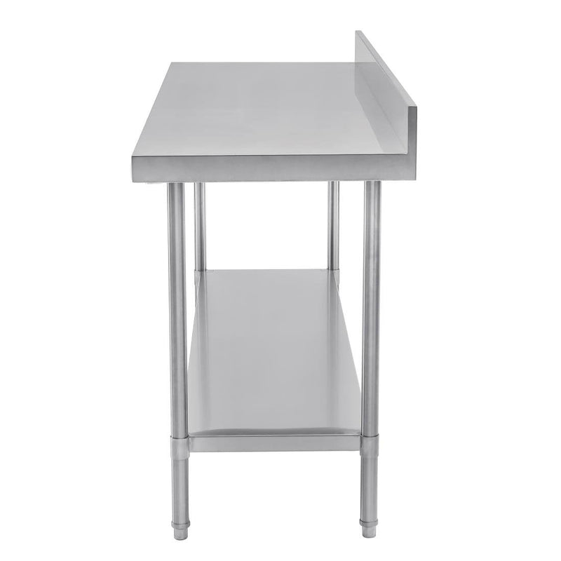 Vogue Premium Stainless Steel Table with Splashback