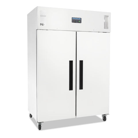 Polar G-Series 2 Door Upright Fridge White 1200Ltr