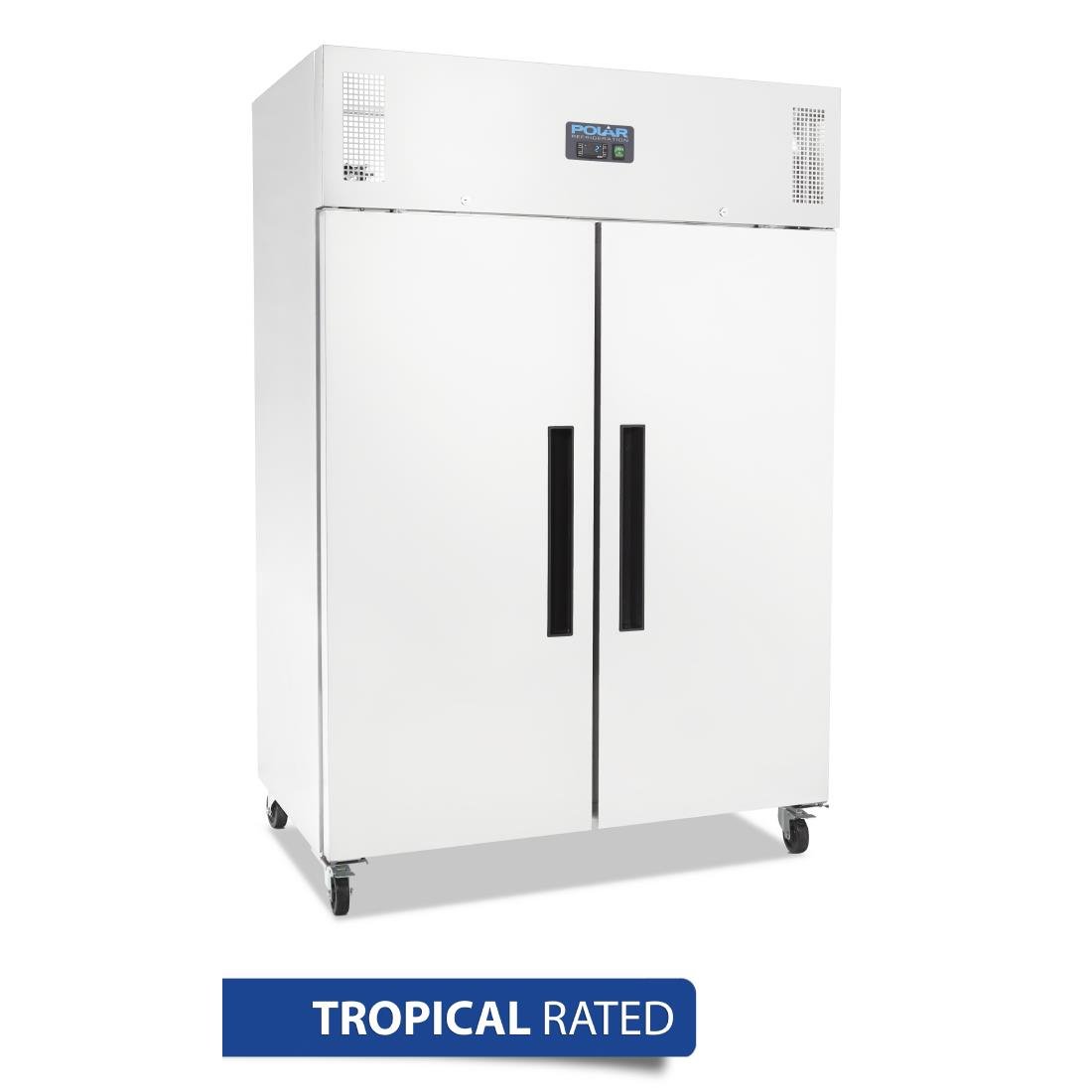 Polar G-Series 2 Door Upright Fridge White 1200Ltr