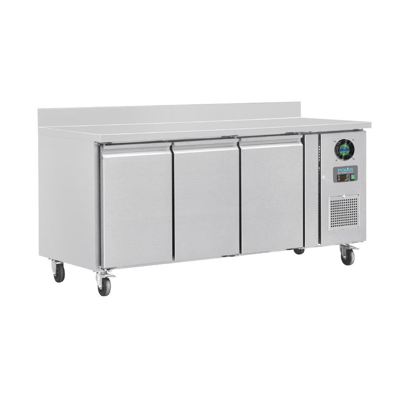 Polar U-Series 3 Counter Door Freezer with Upstand 417Ltr
