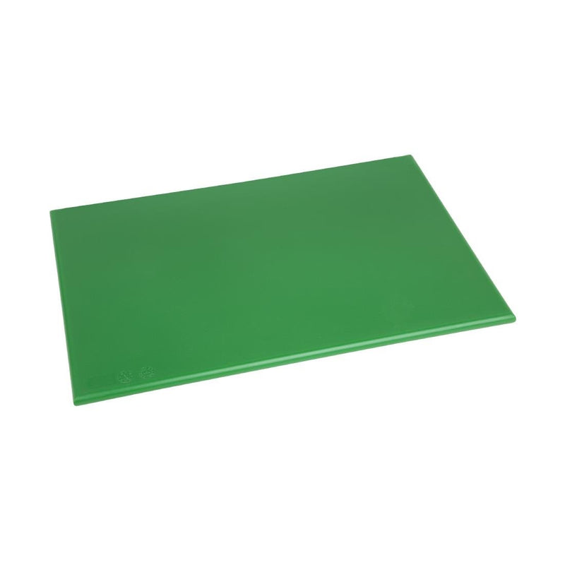 Hygiplas Antibacterial High Density Chopping Board Green - 455x305x12mm