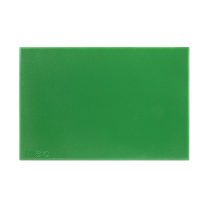 Hygiplas Antibacterial High Density Chopping Board Green - 455x305x12mm