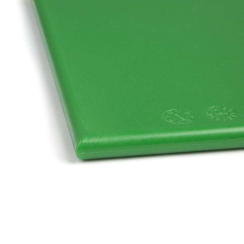 Hygiplas Antibacterial High Density Chopping Board Green - 455x305x12mm