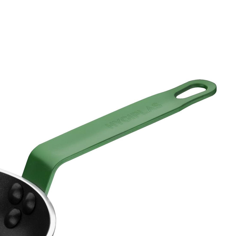 Hygiplas Non Stick Teflon Aluminium Frying Pan with Green Handle 280mm