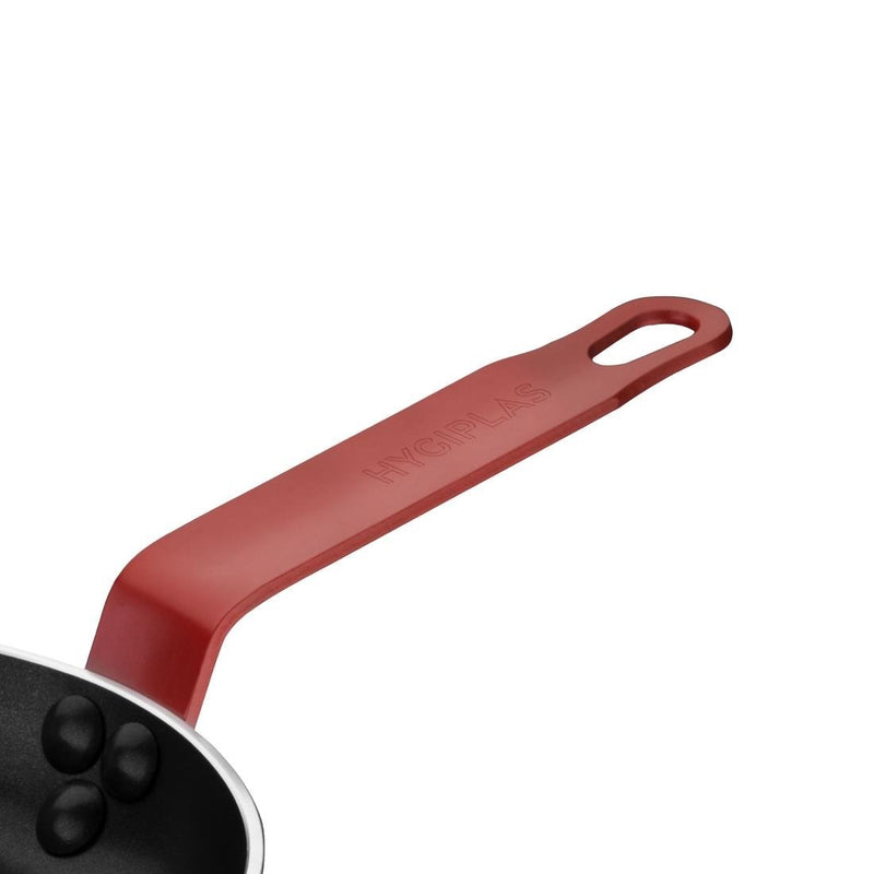 Hygiplas Non Stick Aluminium Frying Pan with Red Handle 200mm