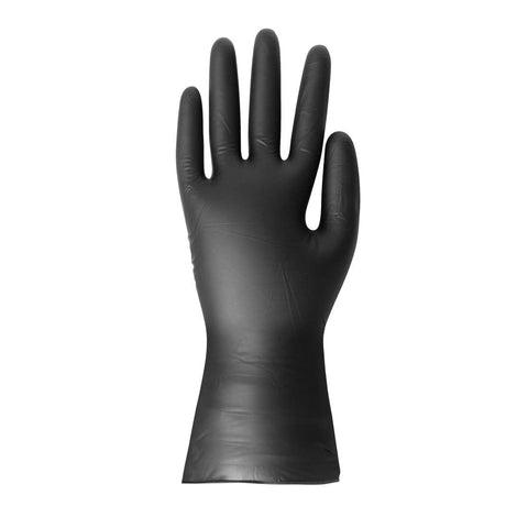 Hygiplas Vinyl Black Powder Free Glove S - pack 100 - FJ748-S