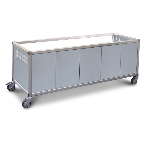 Roband Food Bar and Bain Marie Trolley, 8 pans size