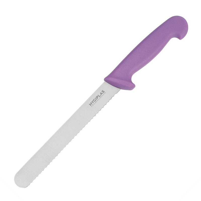 Hygiplas Bread Knife Purple 203mm