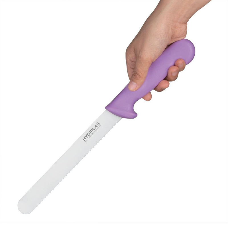 Hygiplas Bread Knife Purple 203mm