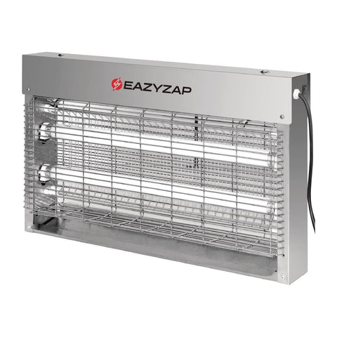 Eazyzap Brushed Stainless Steel Bug Zapper - 20W