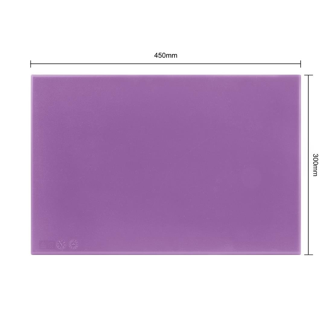 Hygiplas High Density Chopping Board Purple - 450x300x12mm