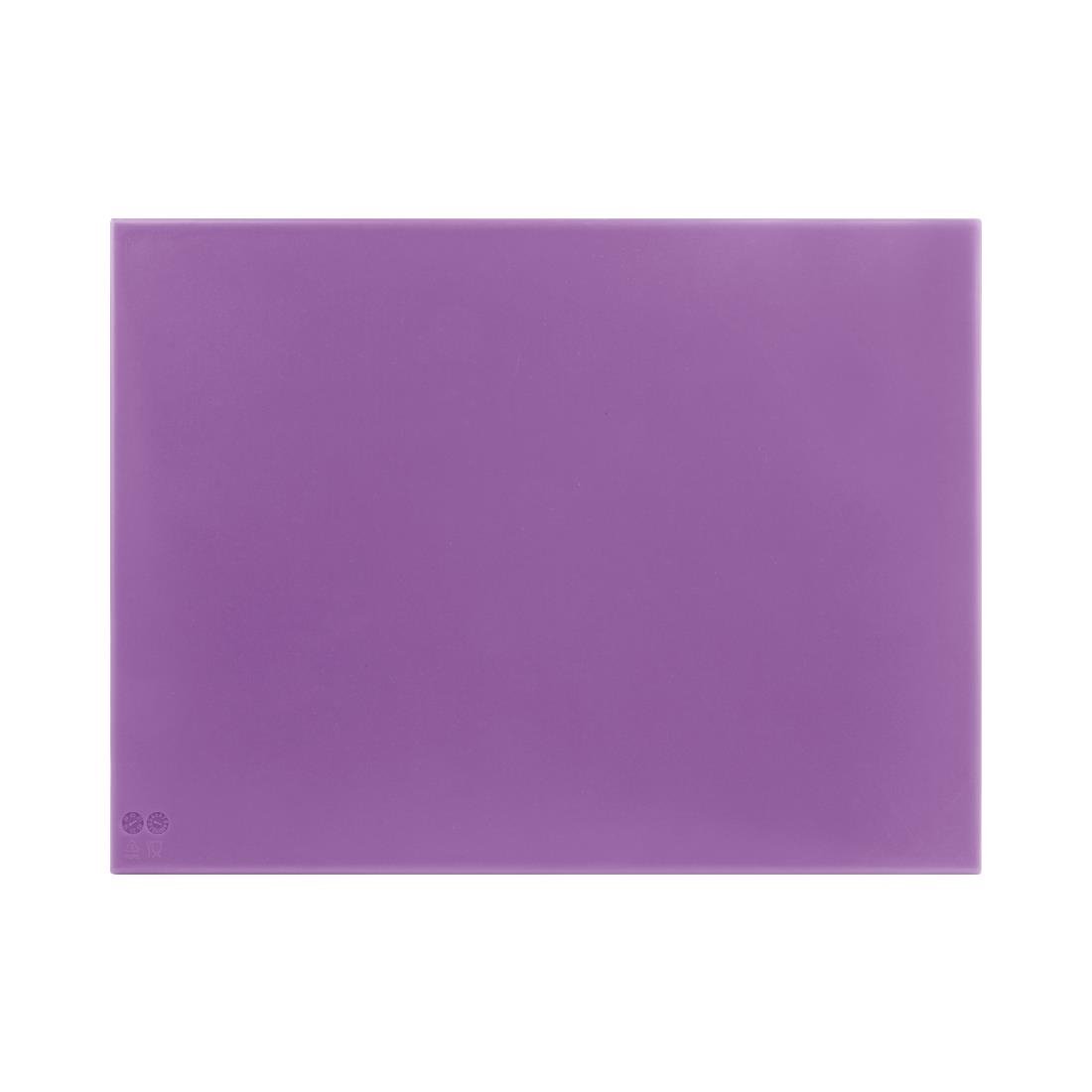 Hygiplas High Density Chopping Board Purple - 600x450x12mm