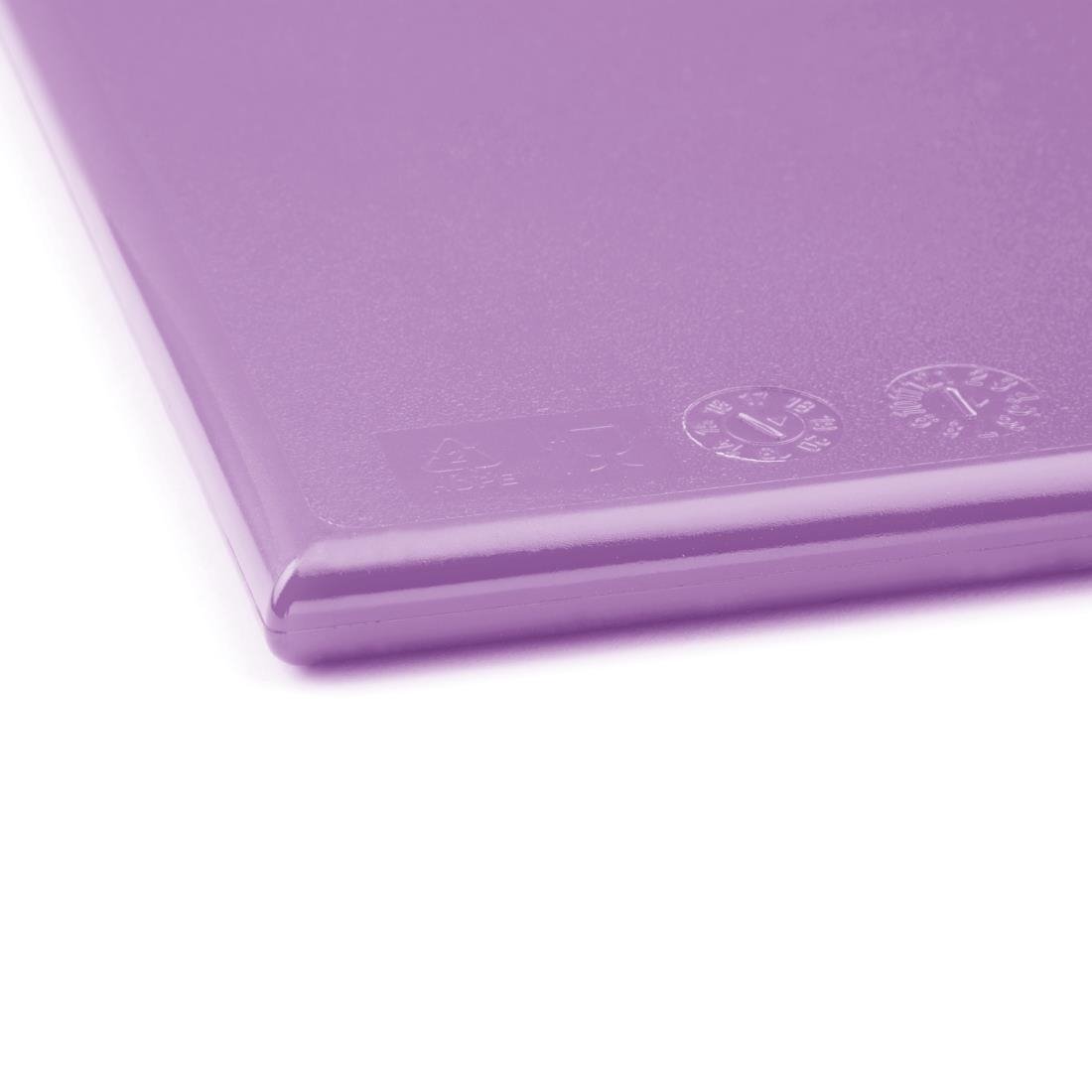 Hygiplas Anti-bacterial High Density Chopping Board Purple - 450x300x10mm