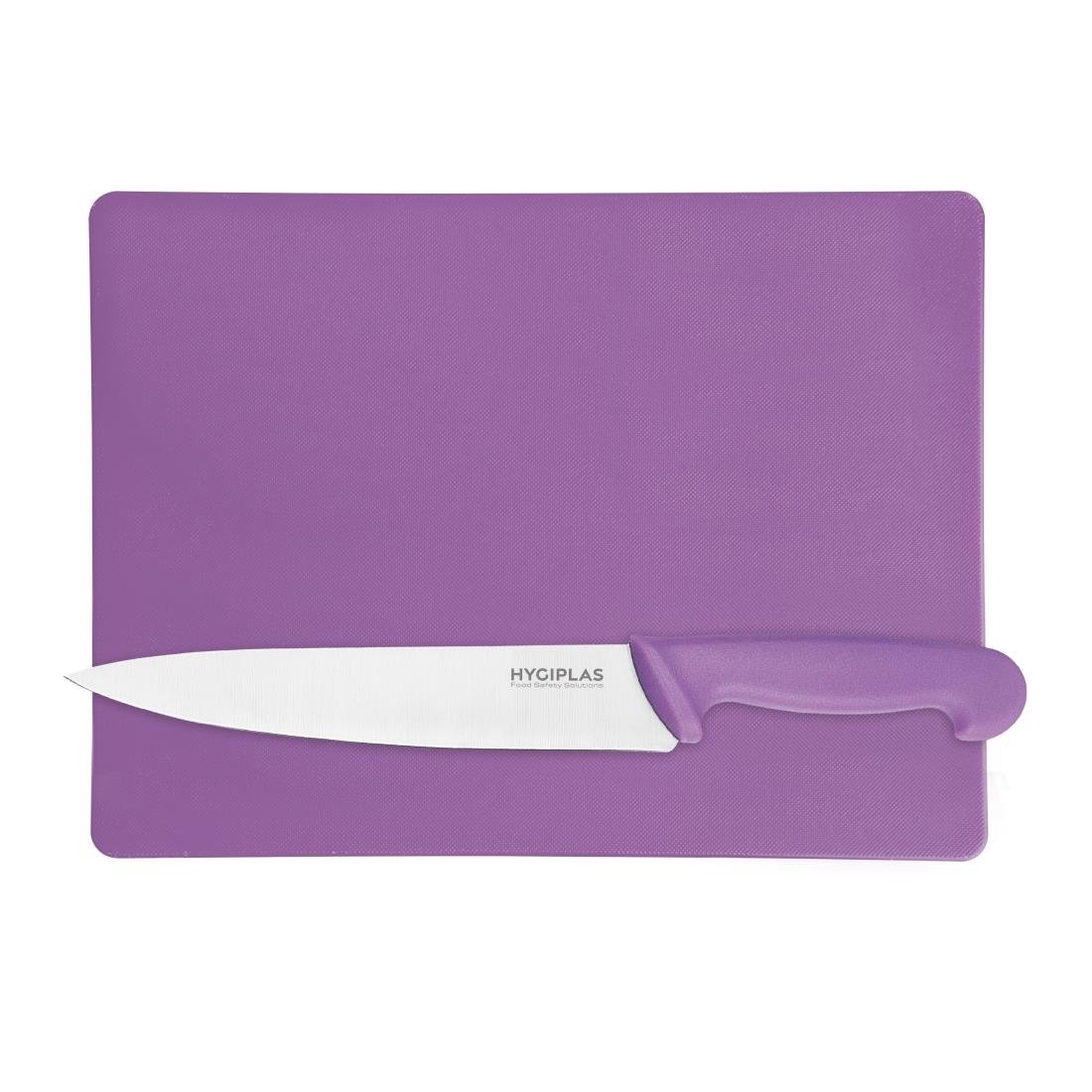 Hygiplas Low Density Chopping Board Small Purple - 229x305x12mm