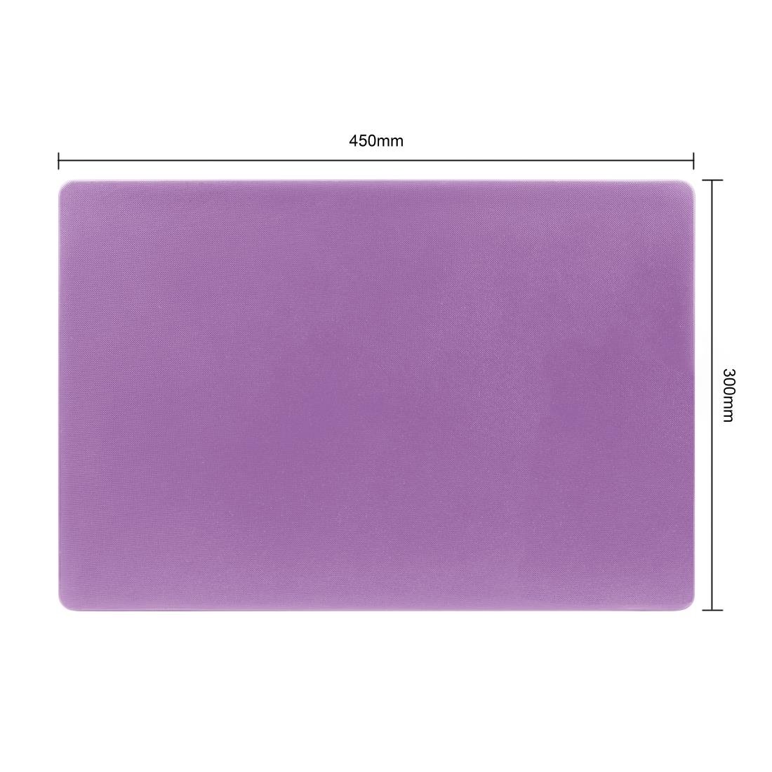 Hygiplas Low Density Chopping Board Purple - 300x450x20mm