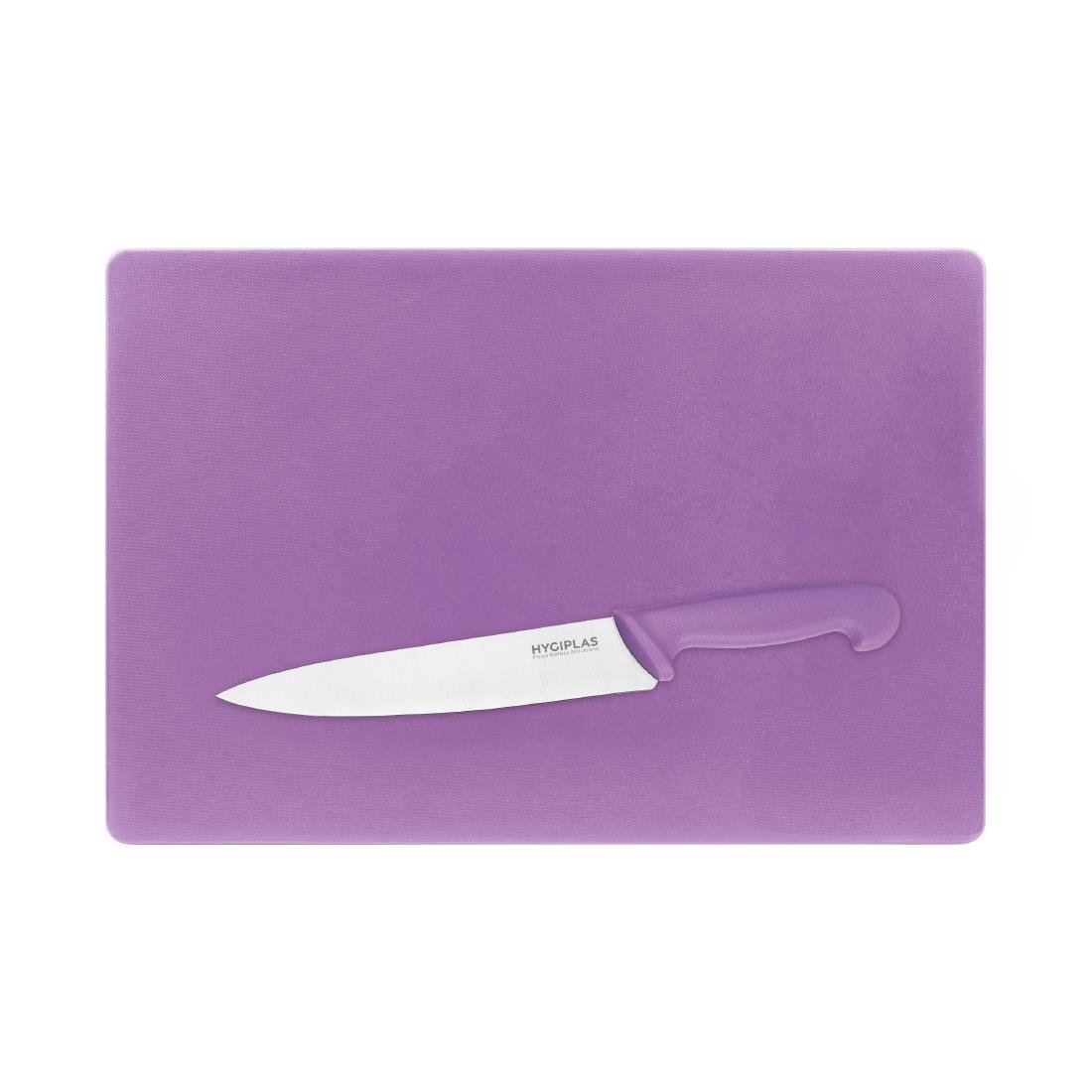 Hygiplas Low Density Chopping Board Purple - 300x450x20mm