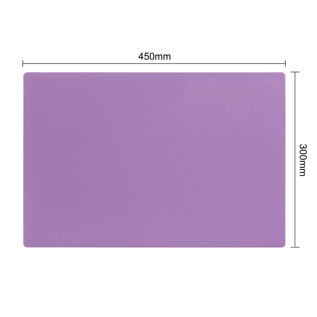 Hygiplas Anti-bacterial Low Density Chopping Board Purple - 450x300x10mm