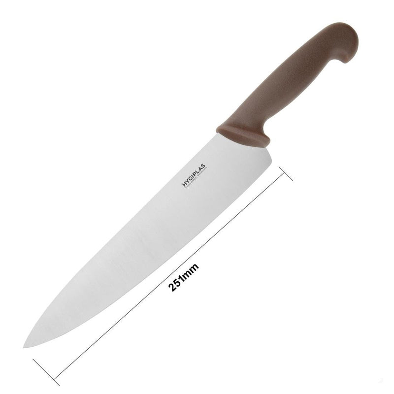 Hygiplas Cooks Knife Brown 254mm