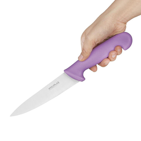 Hygiplas Cooks Knife Purple 160mm - FX116