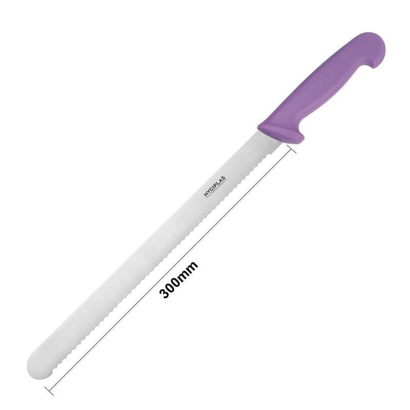 Hygiplas Slicer Serrated Purple 300mm