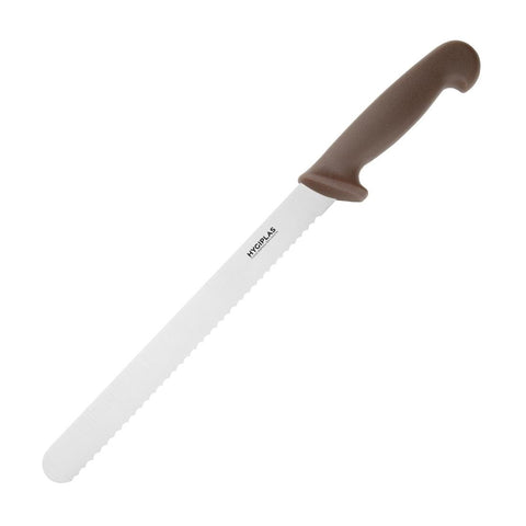 Hygiplas Slicer Serrated Brown 255mm