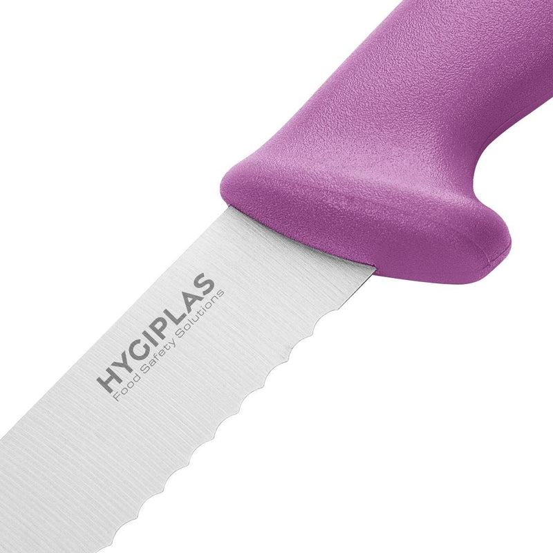 Hygiplas Slicer Serrated Purple 255mm
