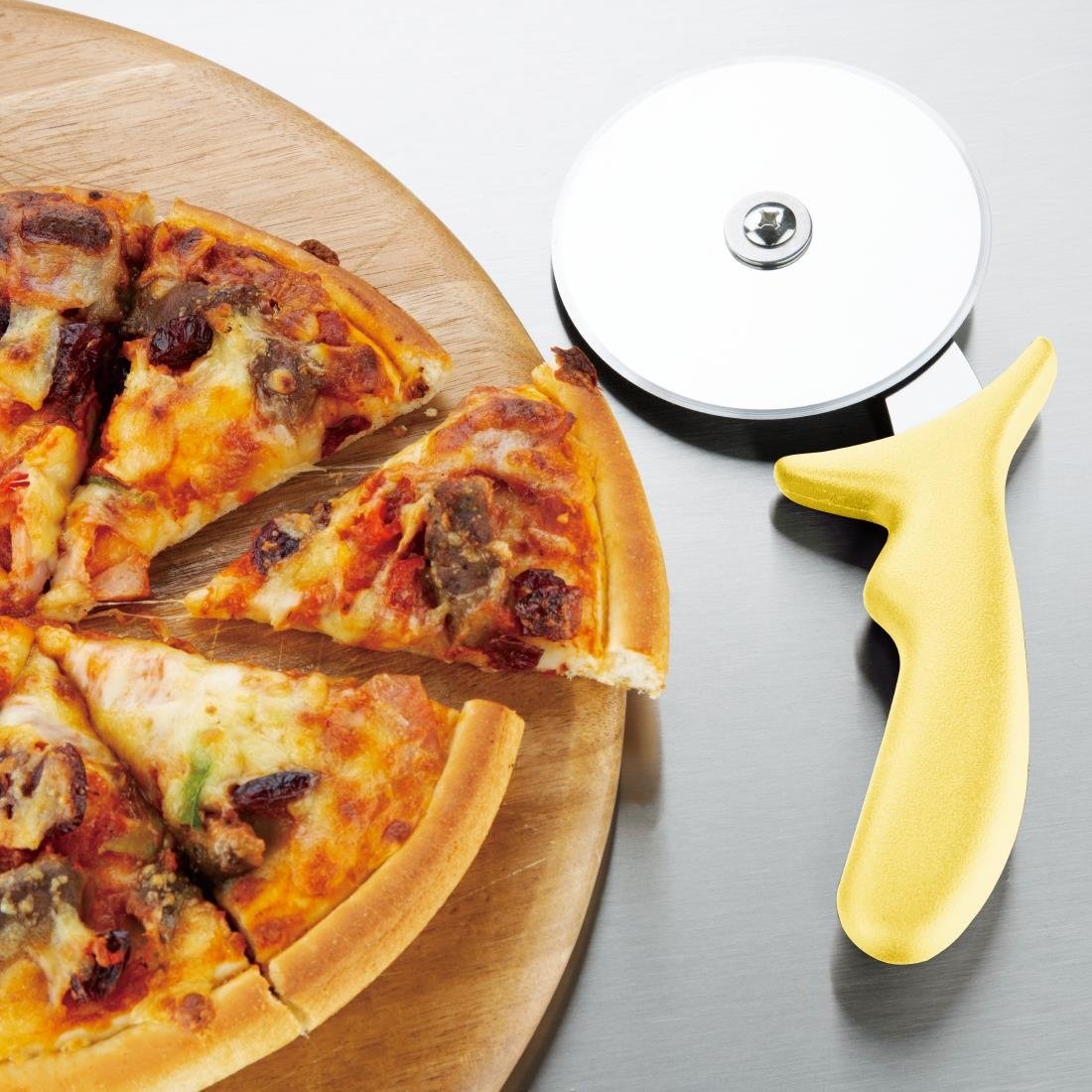 Hygiplas Pizza Wheel Yellow 100mm