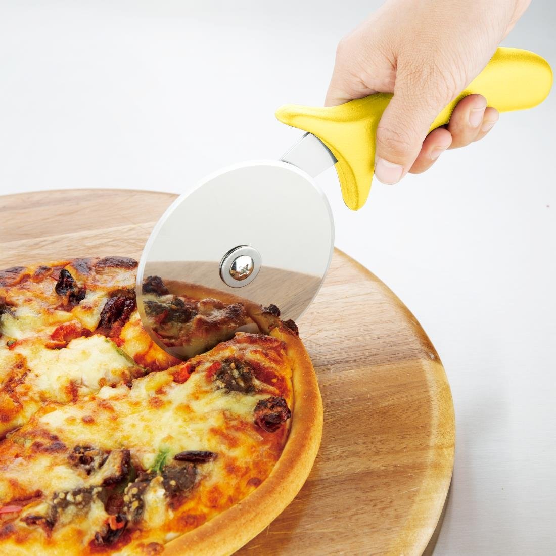 Hygiplas Pizza Wheel Yellow 100mm