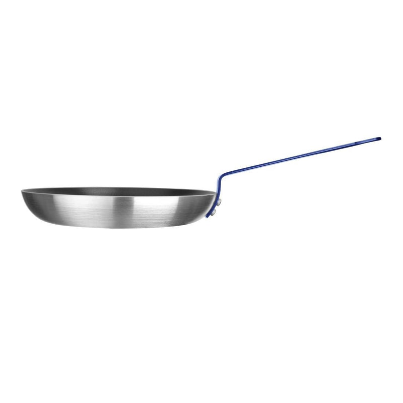 Hygiplas Frypan Aluminium Non-stick Teflon Platinum Plus Blue Handle - 280x45mm