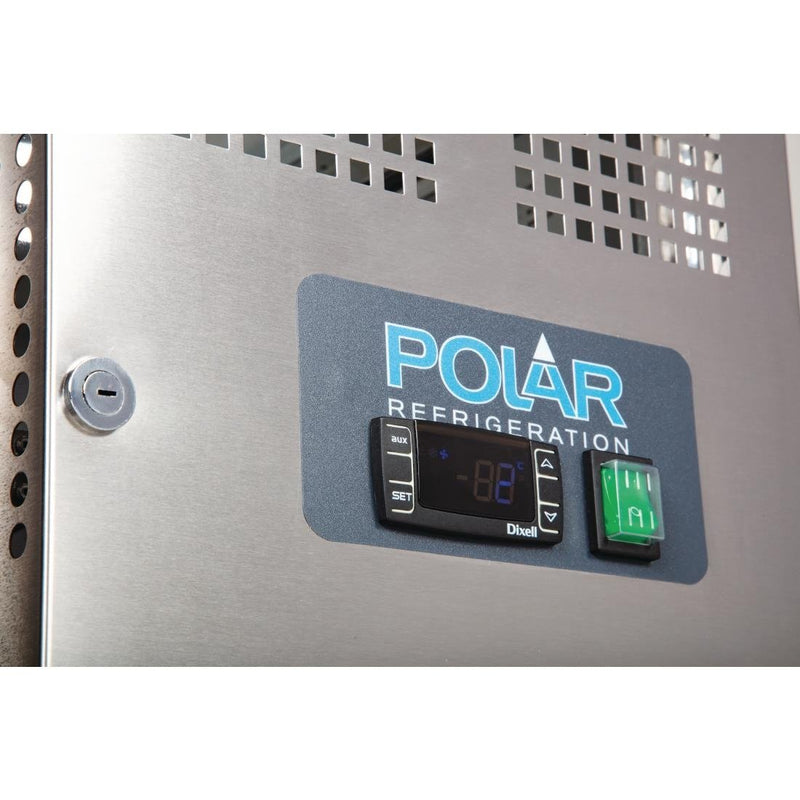 Polar U-Series 2 Door Counter Fridge 228Ltr