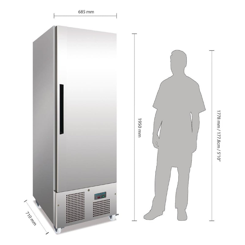 Polar G-Series Slimline Upright Freezer 440Ltr