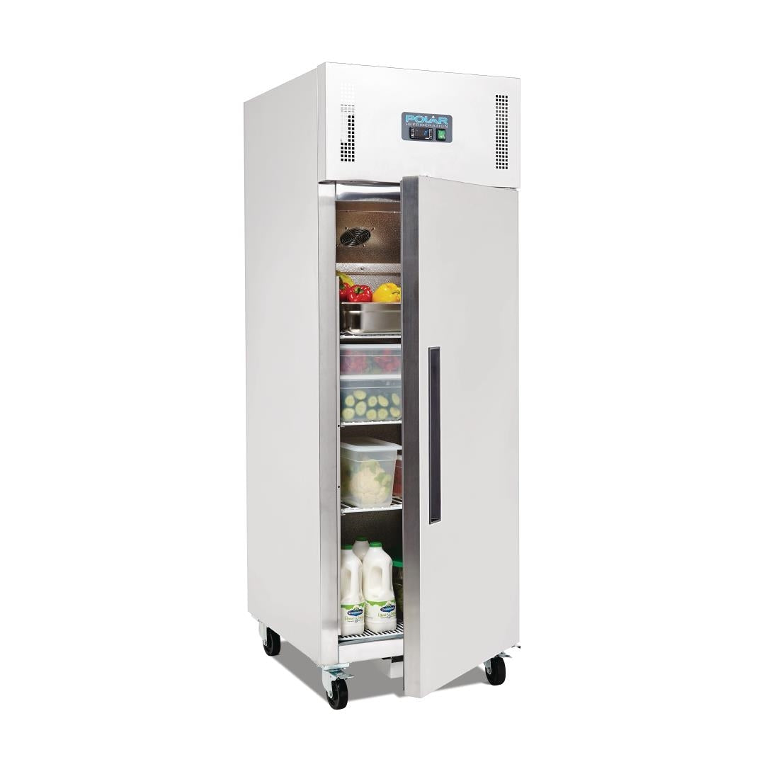 Polar G-Series Upright Fridge Stainless Steel 600Ltr