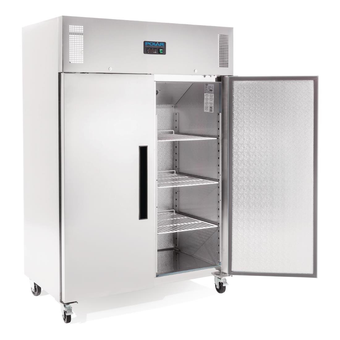 Polar G-Series 2 Door Upright Freezer Stainless Steel 1200Ltr