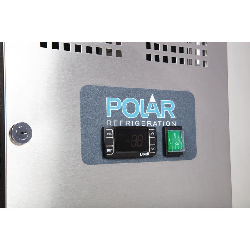 Polar U-Series 2 Door Counter Fridge 282Ltr