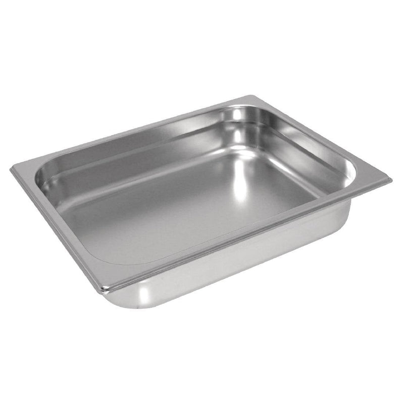 Vogue Stainless Steel Heavy Duty 1/2 Gastronorm Tray 100mm