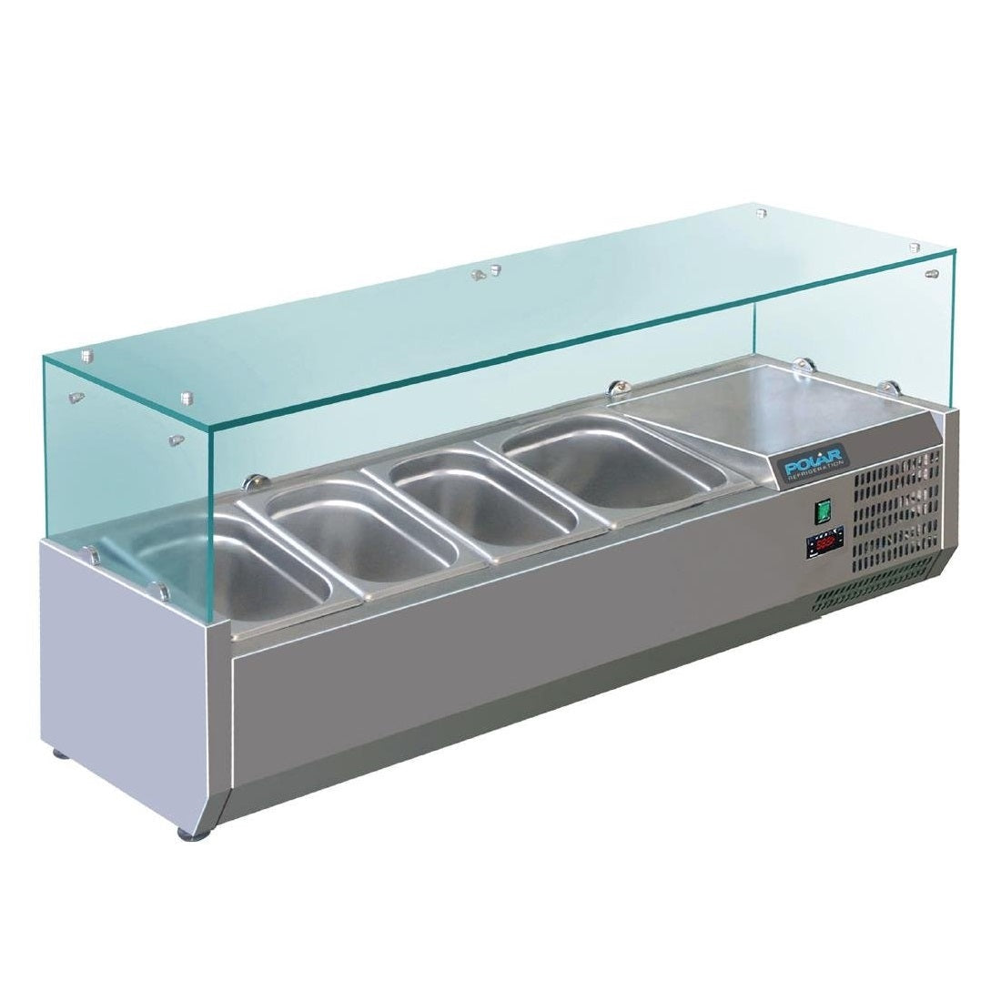 Polar G-Series Countertop Prep Fridge 3x 1/3GN & 1x 1/2GN