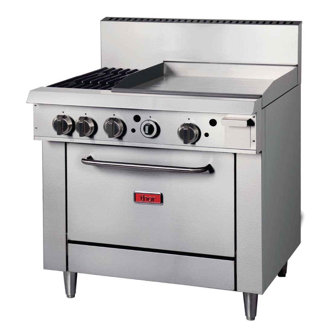 Thor 2 Burner Natural Gas Oven Freestanding Range with Griddle Plate