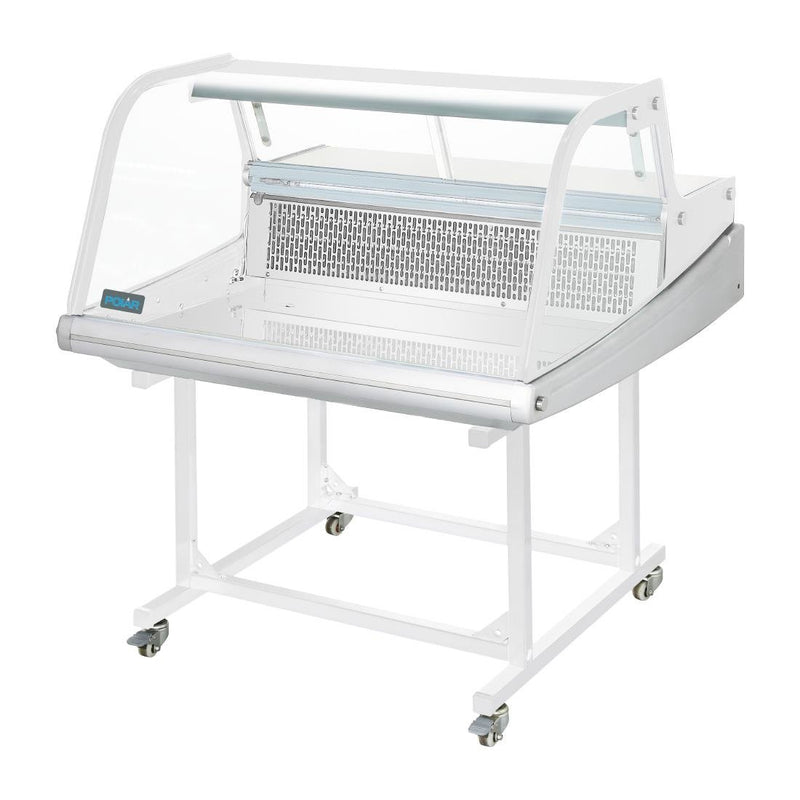 Polar Trolley Stand for G-Series Fish Display Serve Over Counter Fridge 175Ltr