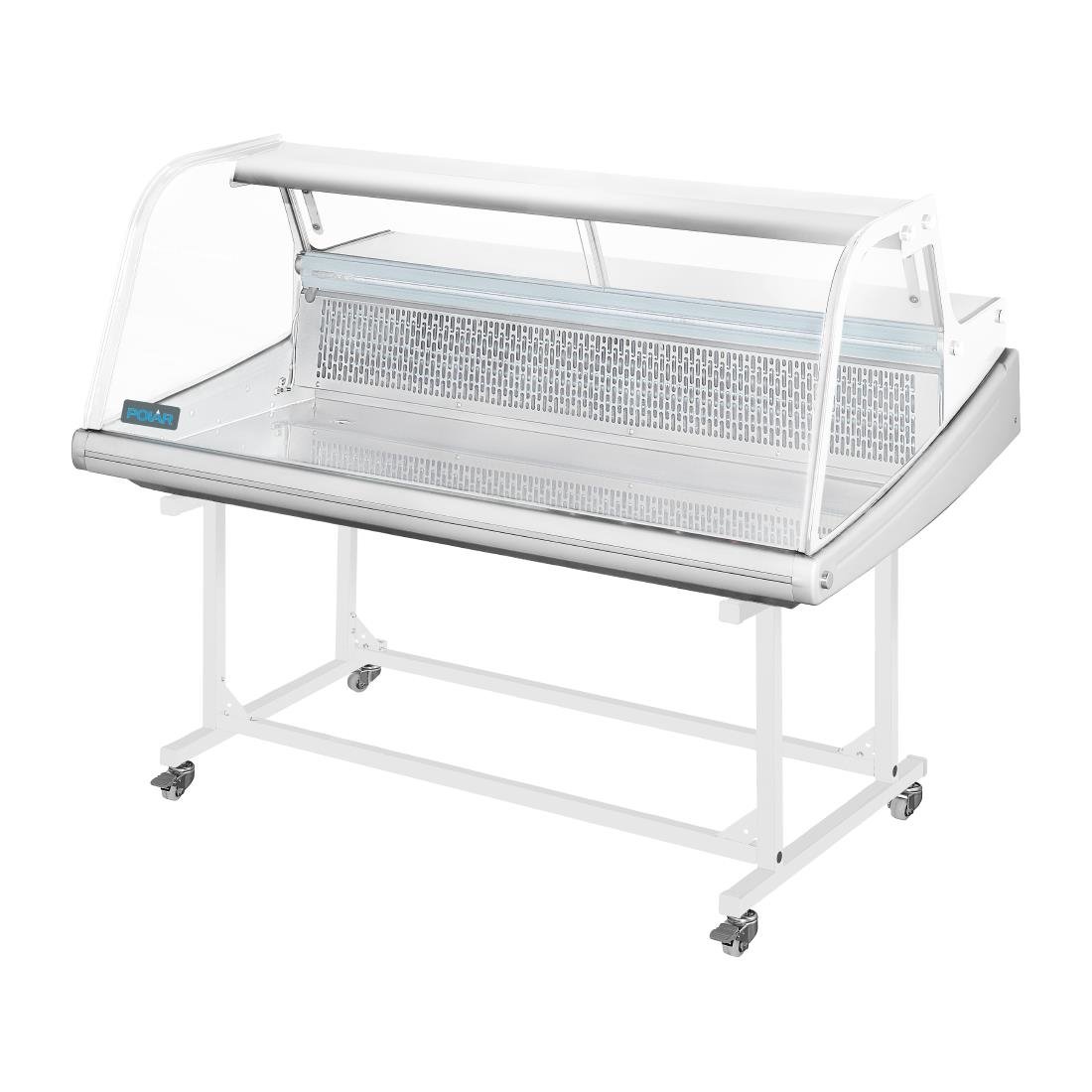 Polar Trolley Stand for G-Series Fish Display Serve Over Counter Fridge 255Ltr