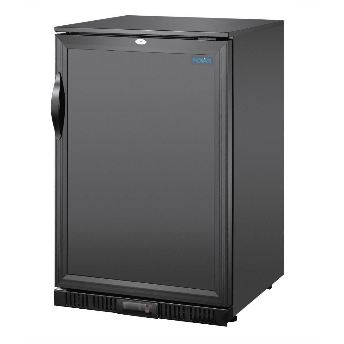 Polar G-series 850mm Single Door Back Bar Cooler Solid Door 128 Ltr