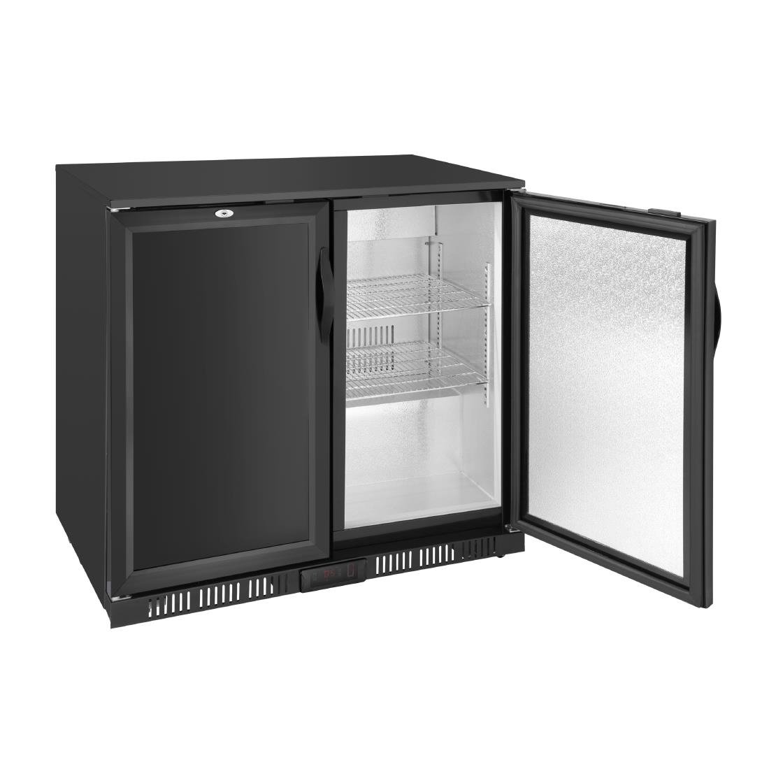 Polar G-series 850mm Double Door Back Bar Cooler Solid Door 198 Ltr