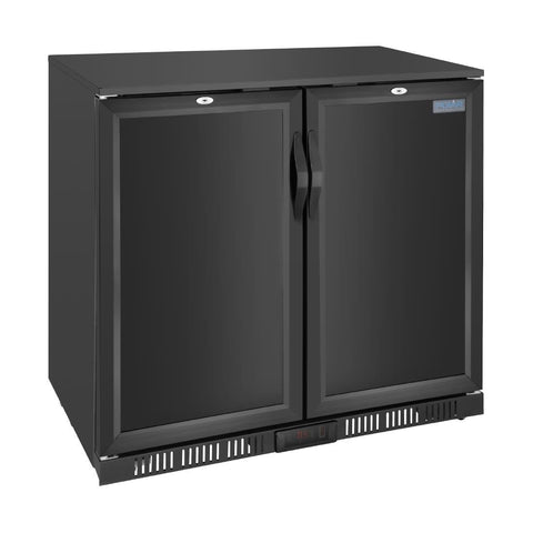 Polar G-series 850mm Double Door Back Bar Cooler Solid Door 198 Ltr