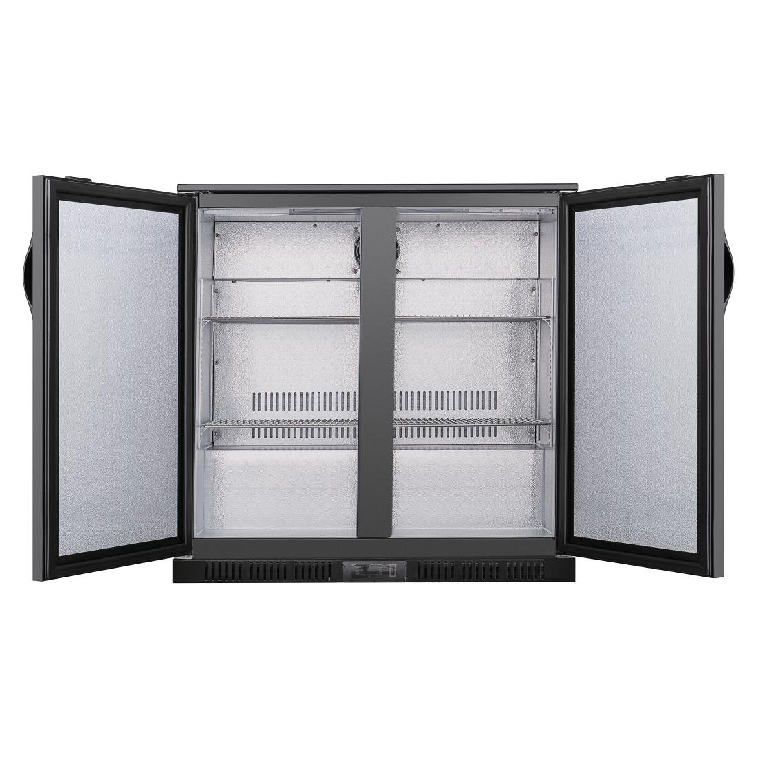 Polar G-series 850mm Double Door Back Bar Cooler Solid Door 198 Ltr